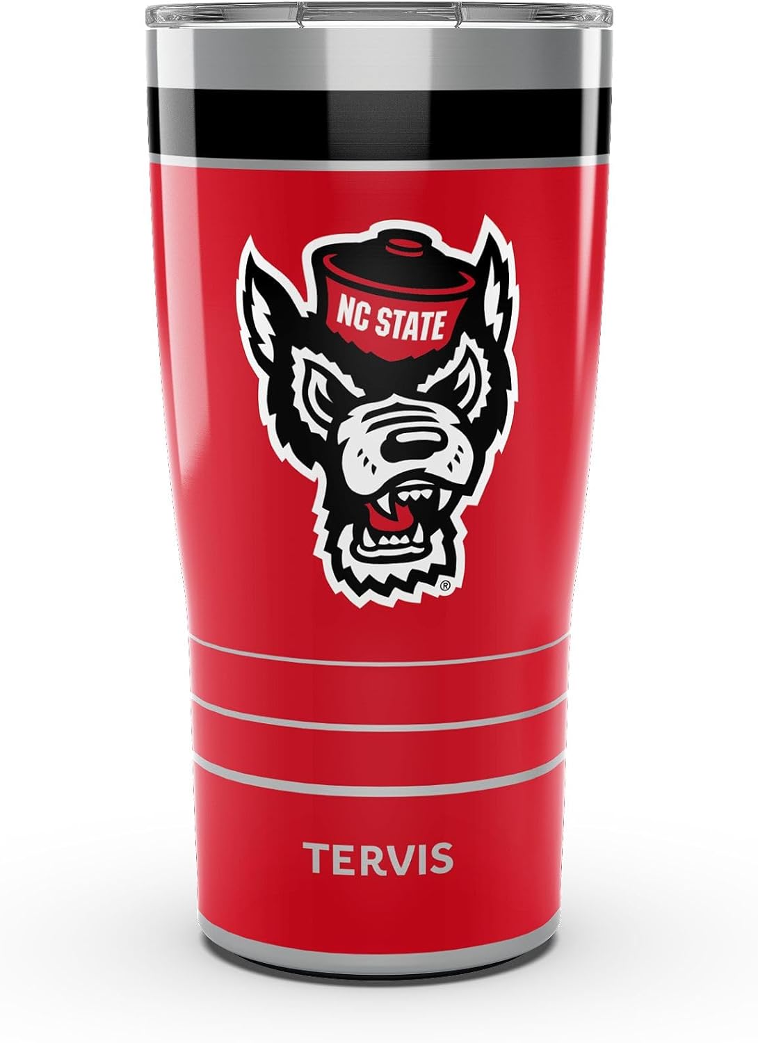 Tervis Traveler NC State Wolfpack - MVP Triple Insulated Tumbler Travel Cup Keeps Drinks Cold & Hot, 20oz, Stainless Steel