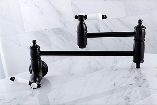 Miniatura 2 de Kingston Brass KS3105BPL Bel-Air Pot Filler, 13" de longitud, bronce aceitado