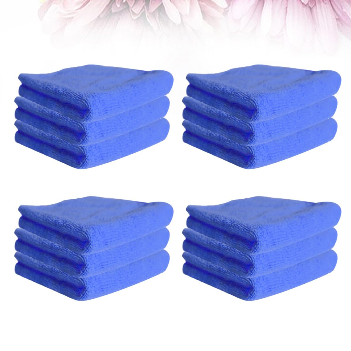 Ciieeo 12 Stück-Pack Mikrofaser Geschirrtücher Blau Ölentfernend Maschinenwaschbar Hohe Saugfähigkeit für Küchengeräte