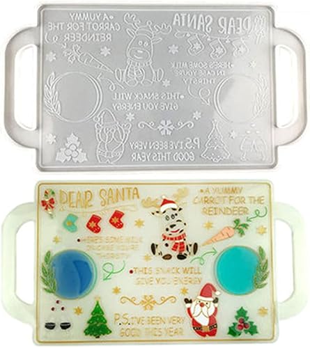 Miniatura 7 de Moldes de bandeja de Navidad, molde de resina epoxi, plato de servir bocadillos de frutas, molde de silicona, plato de joyería, soporte para