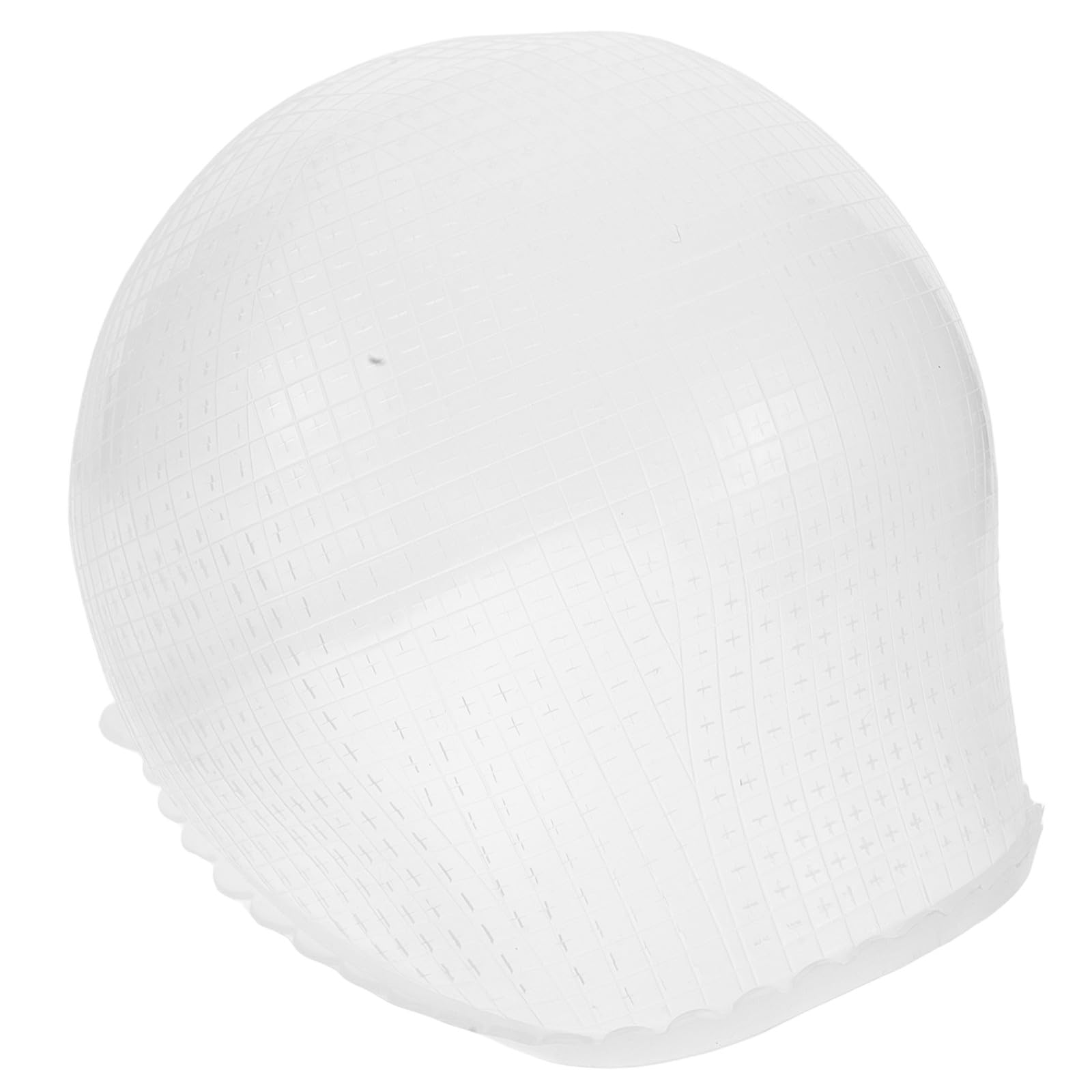 Gorro de Coloración de Silicona Extensible Semi-Transparente con Agujeros Cruzados, Gorro para Mechas de Pelo Largo, Reutilizable para Peluquería y Uso en el Hogar Herramienta