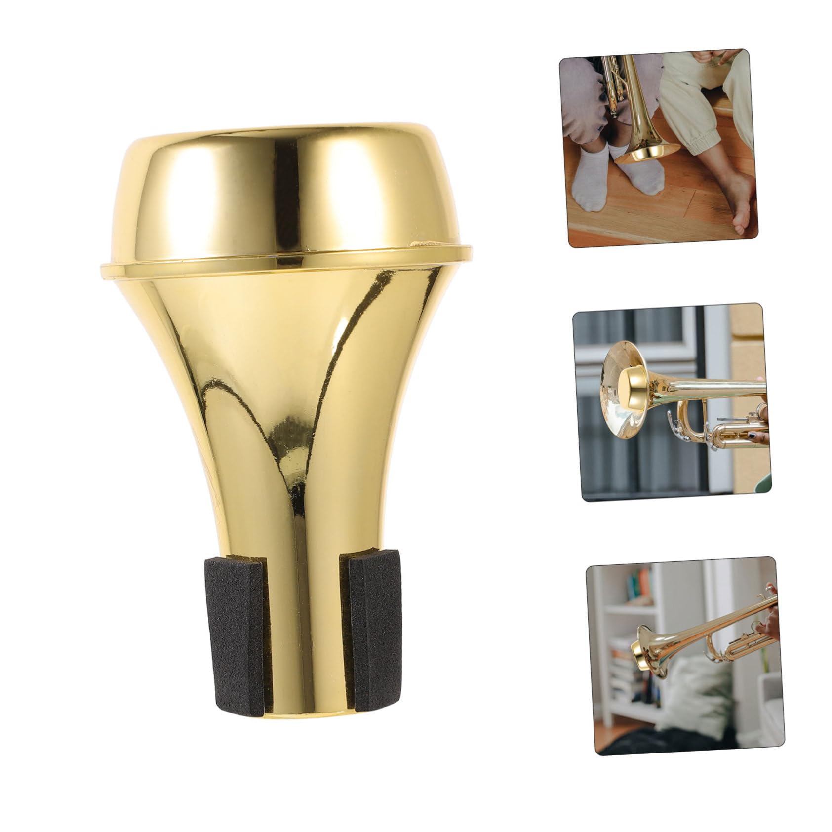 COSMEVIVI Mini Trumpet Mute Trumpet Accessory Brass Trumpet Mute for Beginners Easy Install