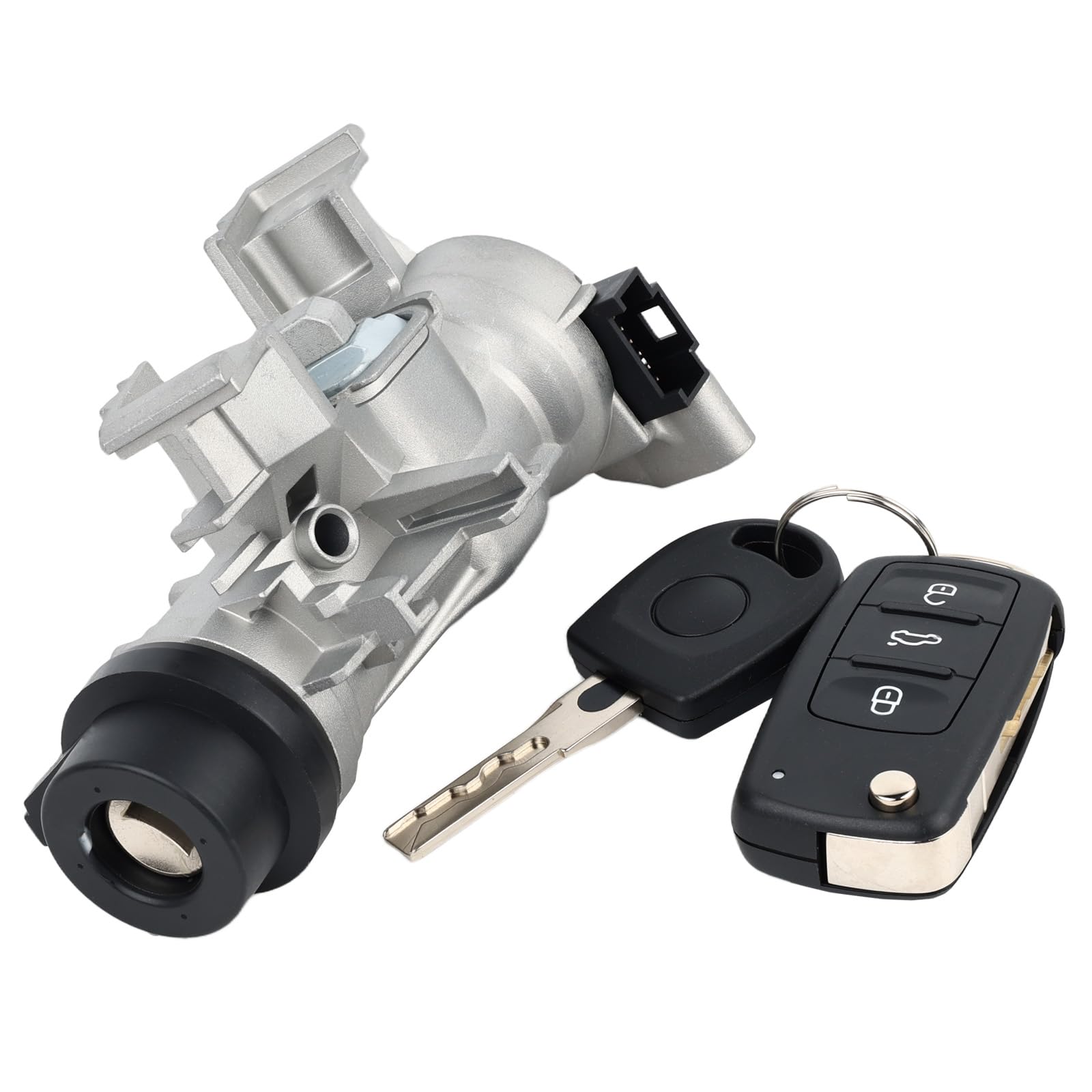 Zündschloss Schlüssel Schliesszylinder Ersatz für Touran Passat Golf A3 TT Leon 1P1 Toledo III Superb II 3T Yeti 5L Zündstarter Lenkschloss Lenkschlossgehäuse Autozubehör Teil# 1K0905851B 1K0905865