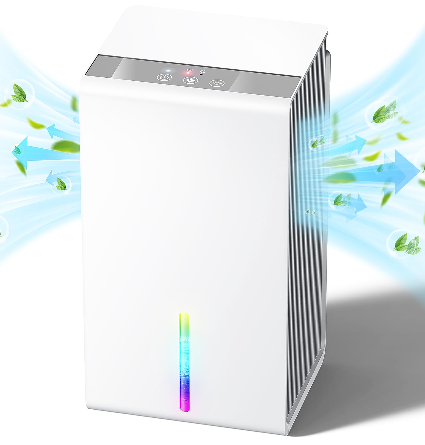 Dehumidifiers for Home, 1500ml Dehumidifier for Bedroom with Water Full Protection, Auto Defrost Function, Dehumidifiers for Drying Clothes Portable Ultra Quiet Dehumidifier for Bathroom, Wardrobe, RV