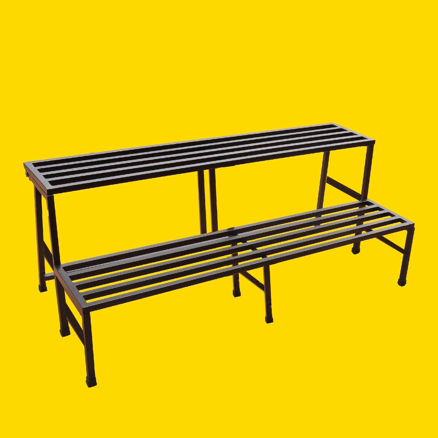 IRON LANDS OAK 37" 2-STEP 3 FEET Spectacular Heavy Duty Metal Stand Plant Stands Display Rack for Indoor & Outdoor Use Perfect for Your Home and Garden Decor ( 94 CM LONG ) (Black) (B0D4G9WQMX) Amazon Price History, Amazon Price Tracker