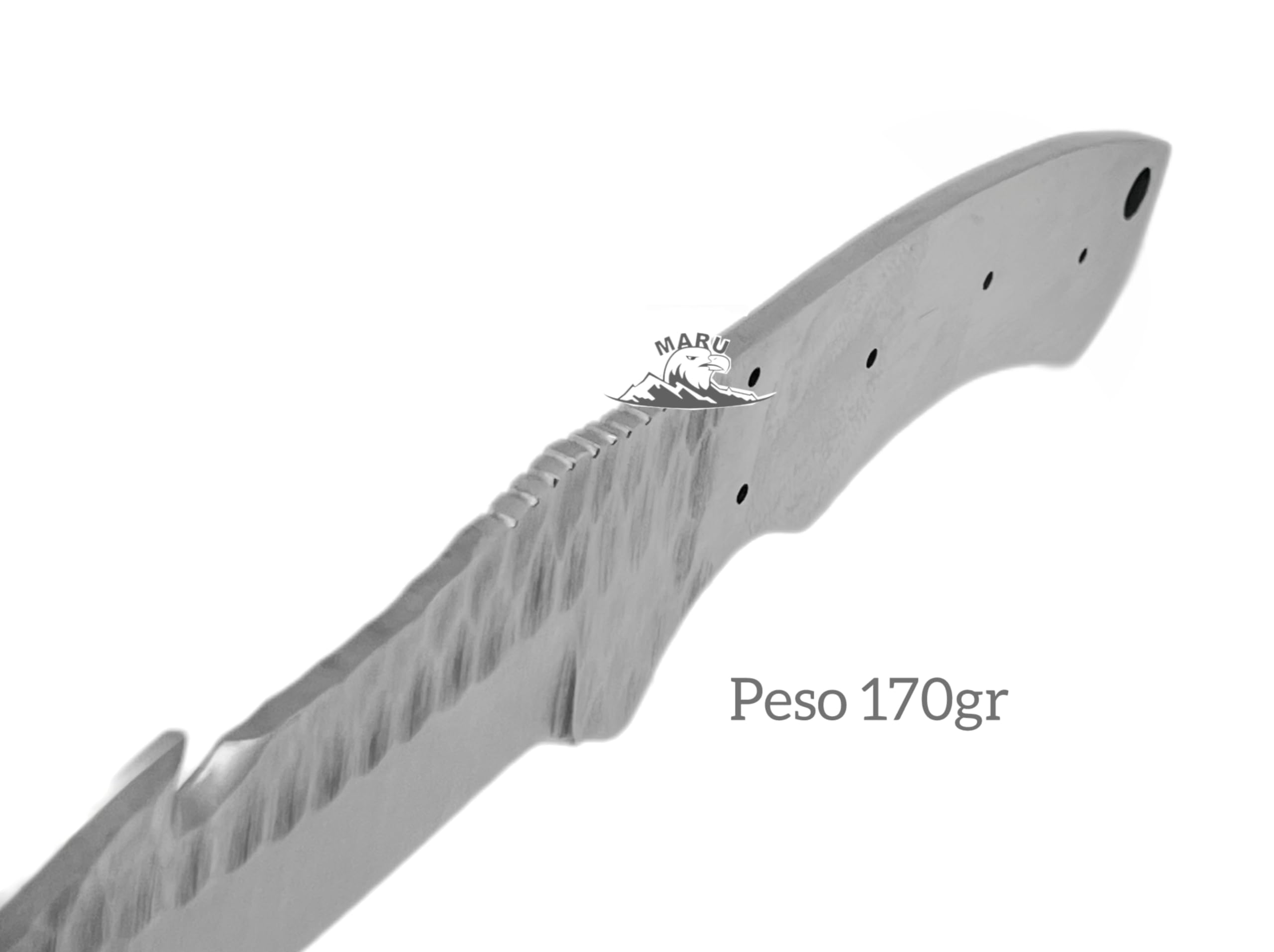 Lama in Acciaio INOX Blank Blade per Coltello Fai da Te Grezzo, per Costruzione di COLTELLI, Coltello Lama FIssa