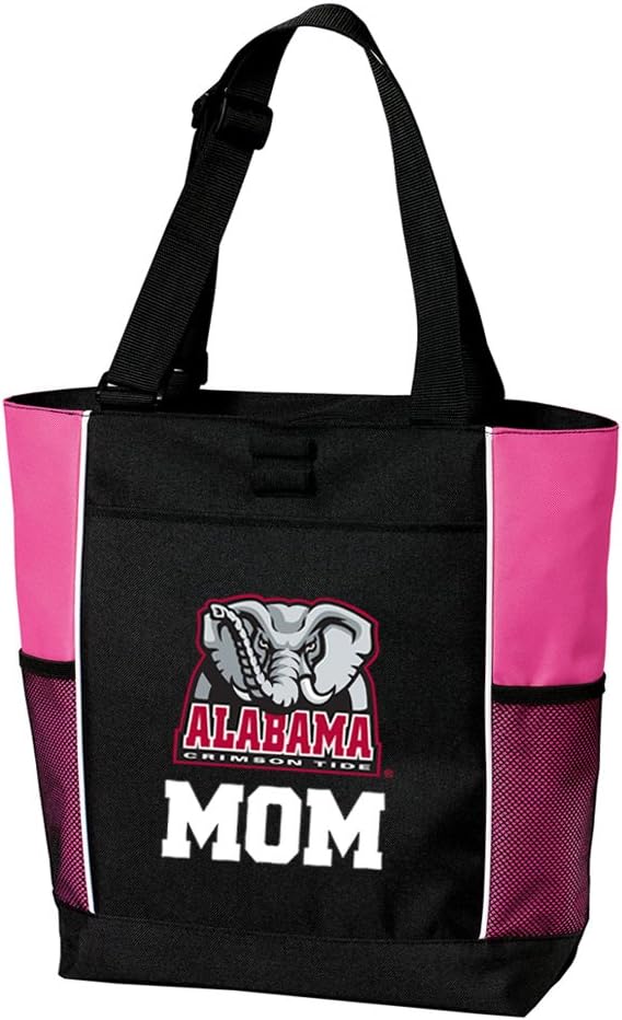 University of Alabama Mom Tote Bags Proud Parent Crimson Tide Alabama Mother Totes Beach Travel