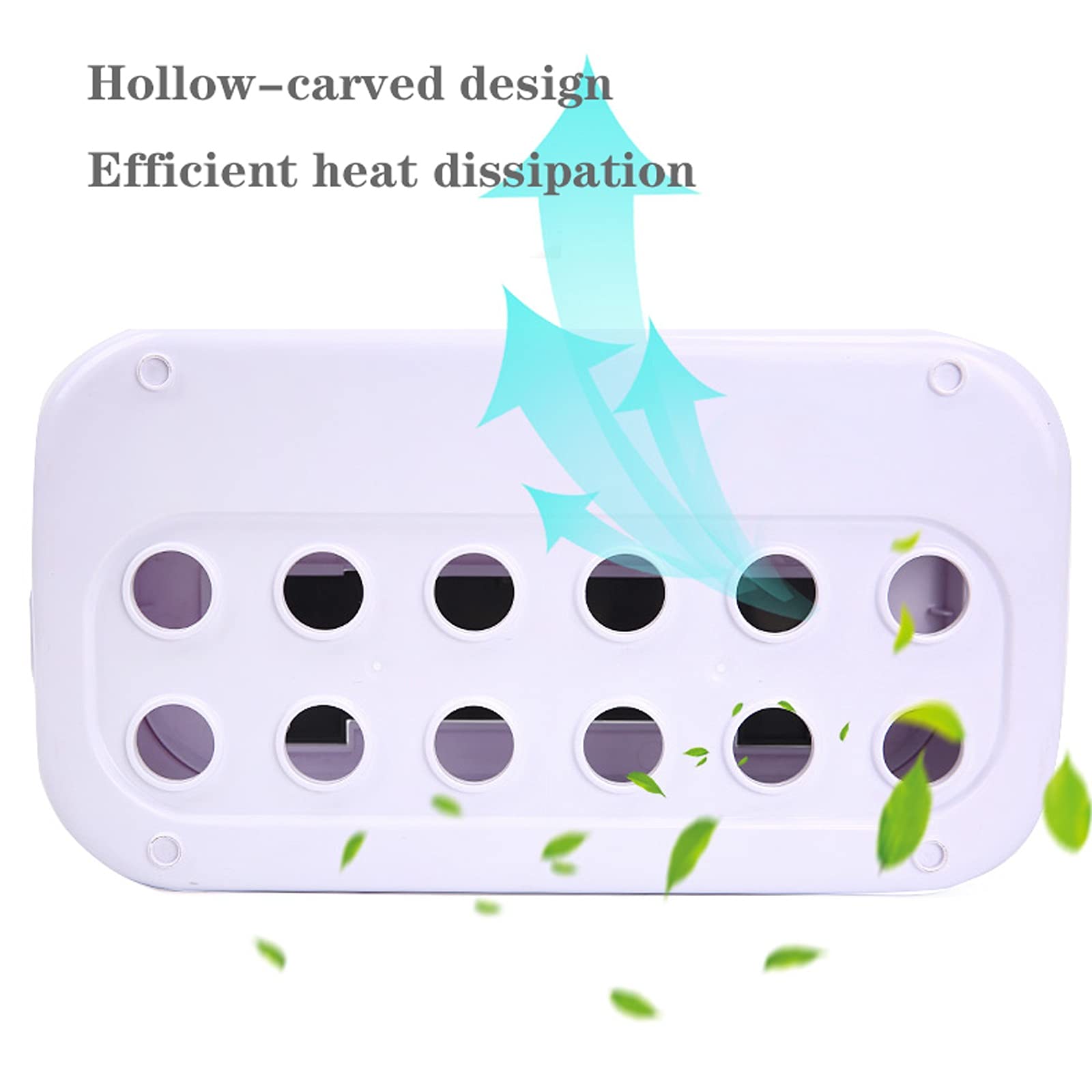 Kabelmanagement-Box Weiße Kabelaufbewahrungsbox Multifunktionale Kabelmanagement-Box zum Verstecken von Steckdosenleisten und Kabeln Kabel-Organizer mit Handy-Ladestation Kabelaufbewahrungsbox