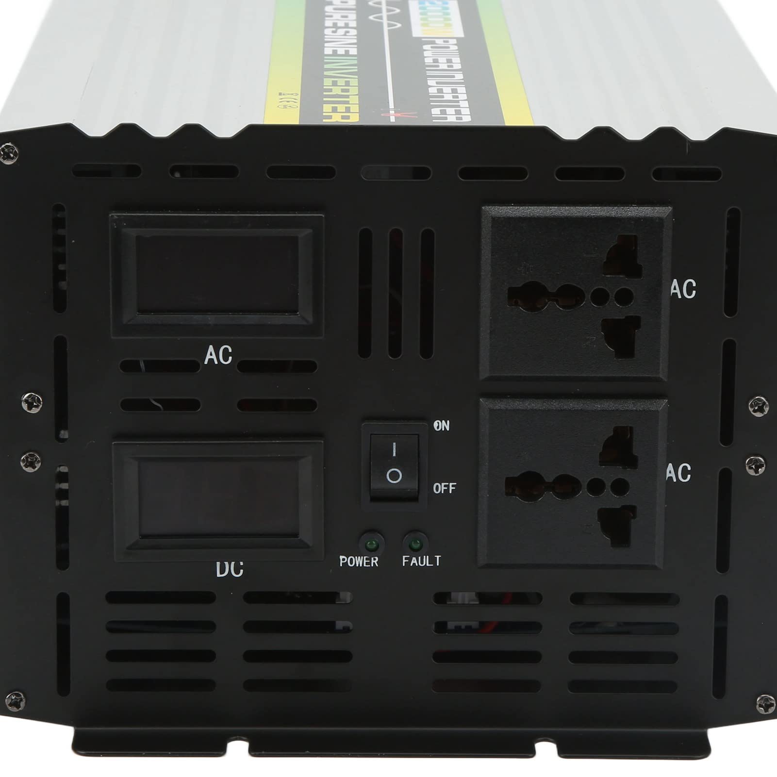 Changor Inverter a Onda Sinusoidale Pura da 4000 W con Controllo Intelligente della Temperatura per, Barche e Applicazioni Solari Lega di Alluminio 17,2x7,1x5,3 Pollici (DC48V)