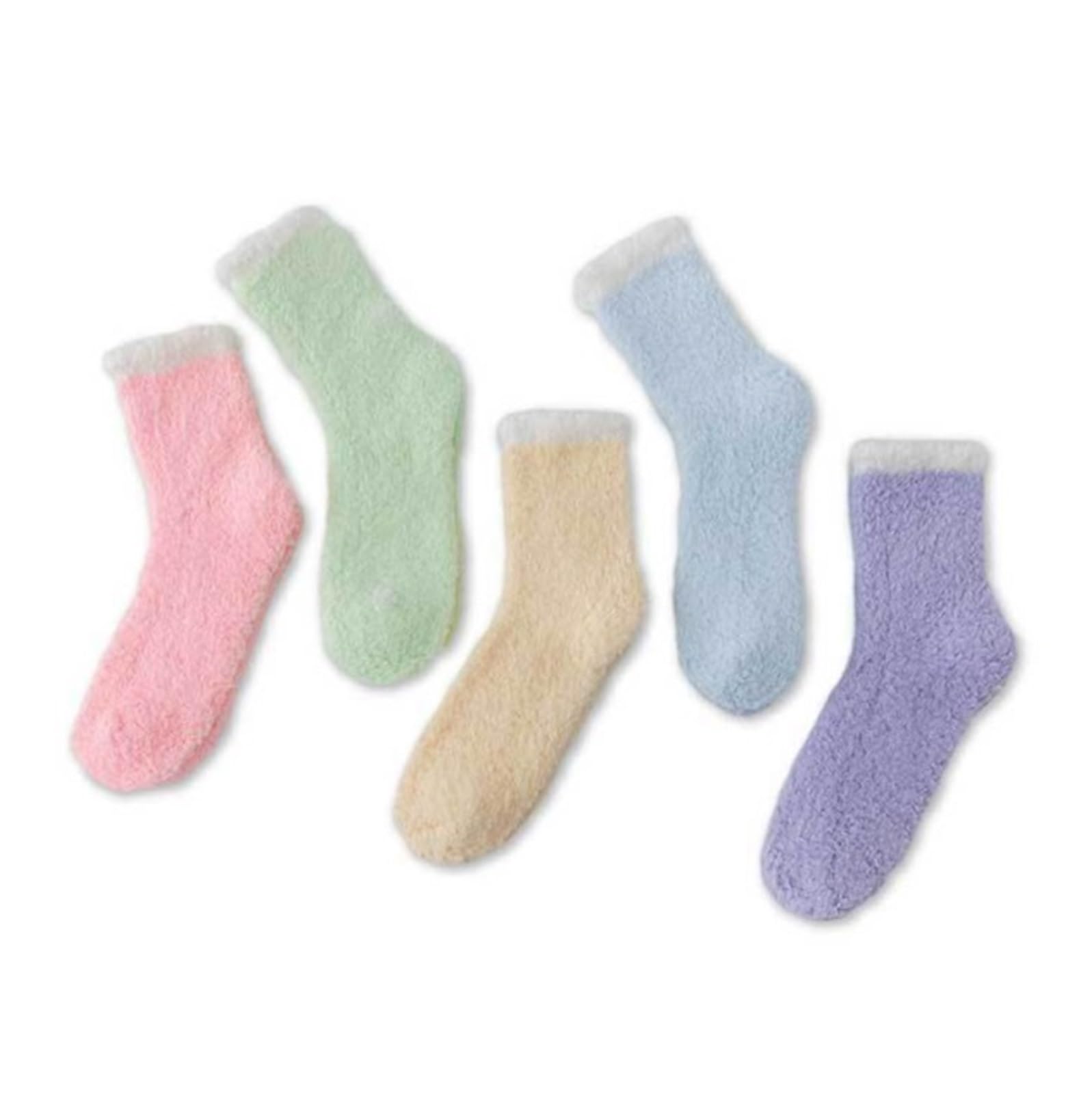 Calcetines de algodón, Calcetines térmicos Multicolor for Hombre y Mujer, Paquete de 2