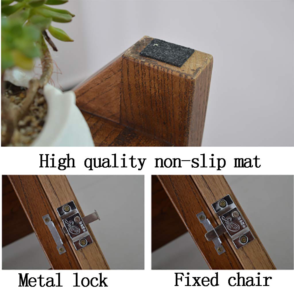 Silla de Escalera Plegable Multifuncional, Taburete de 4 Niveles con Escalera de Madera Maciza - Silla de Escalera Creativa de Doble Uso, para Oficina en casa, soporta hasta 150 kg