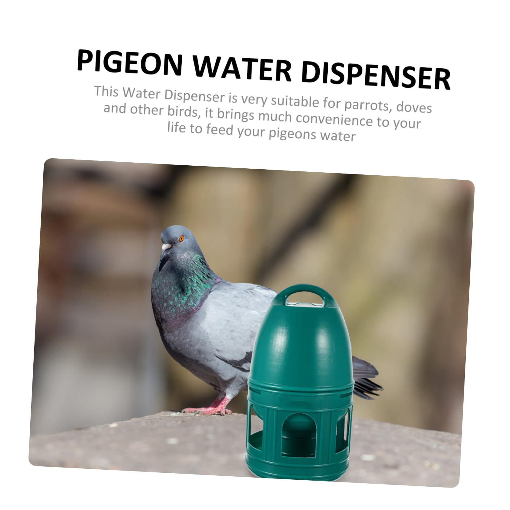 Comedero y Bebedero para Dispensador De Agua para Pájaros Plástico Fácil De Limpiar