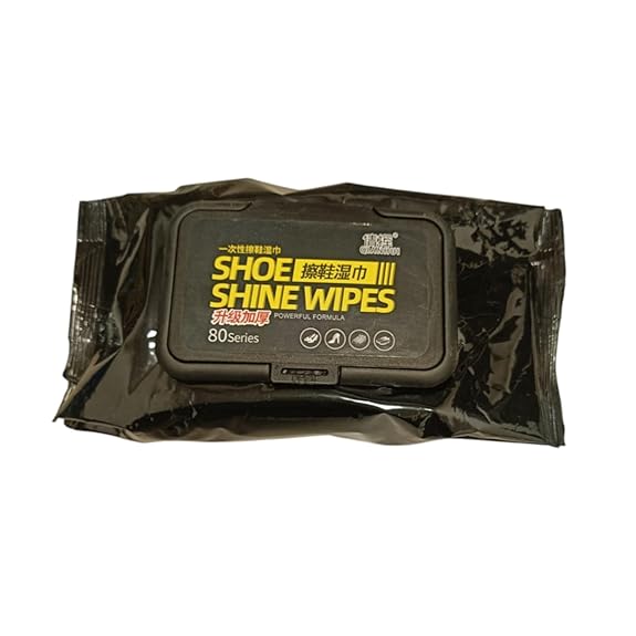 JEAMS Shoe Shine Wipes, 80 Count | Instant Shine & Dust...