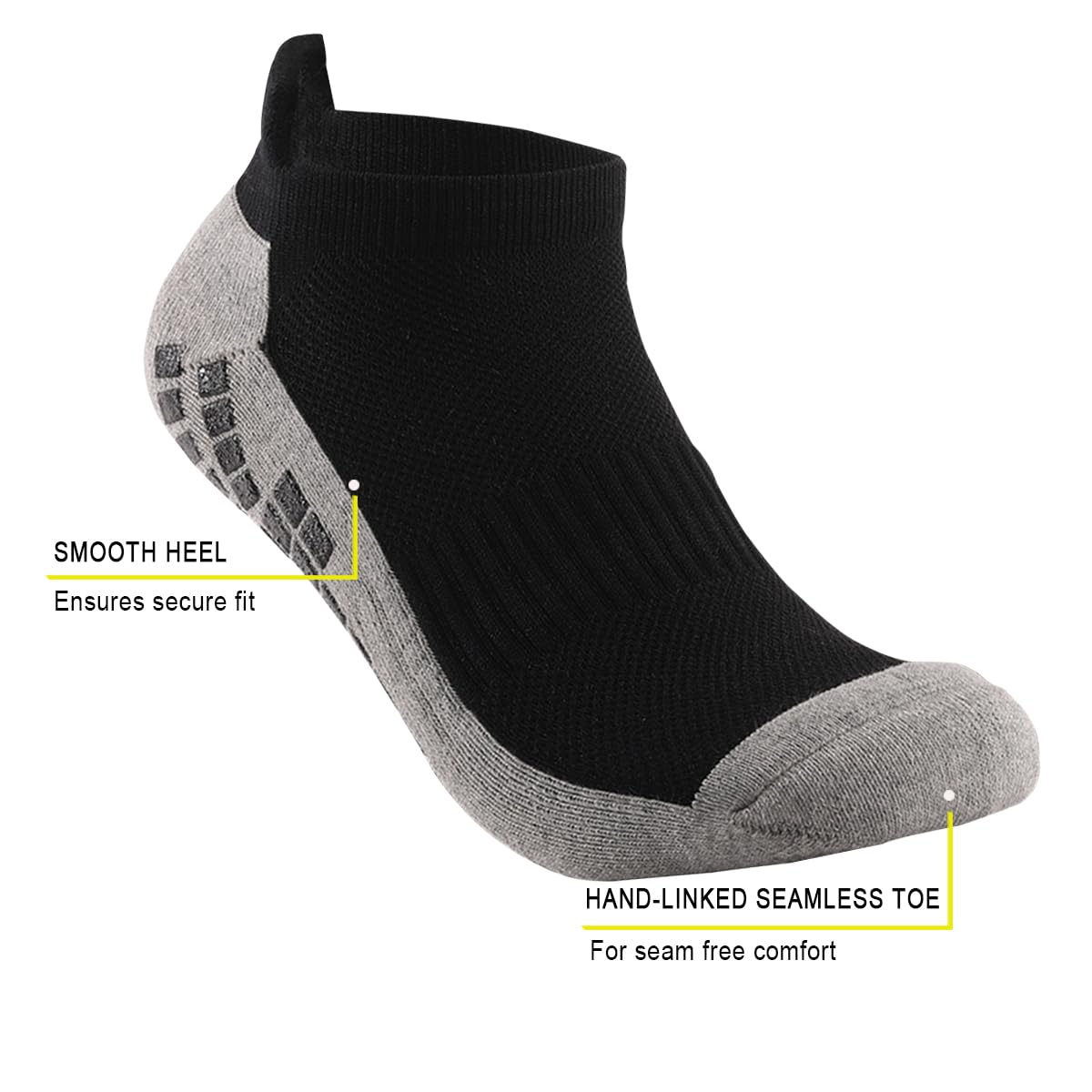 Calcetines de compresión de tobillo para hombres y mujeres, 2/4/6 pares, calcetines de compresión de corte bajo con soporte de tobillo, negro, 6 pares, 6 Pares Negro, 6-8