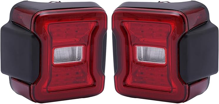 LYNICESHOP LED Tail Lights Assembly for 2018-2022 Jeep Wrangler, Left and Right Side LED Taillight Rear Tail Lamp Replacement 68434890AB 55112894AI Driver+Passenger Side