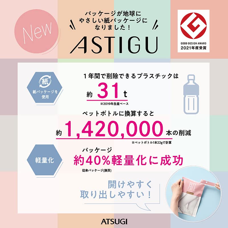 Image of Atsugi Astigu Stocking Kai - Nudy Beige - M-L
