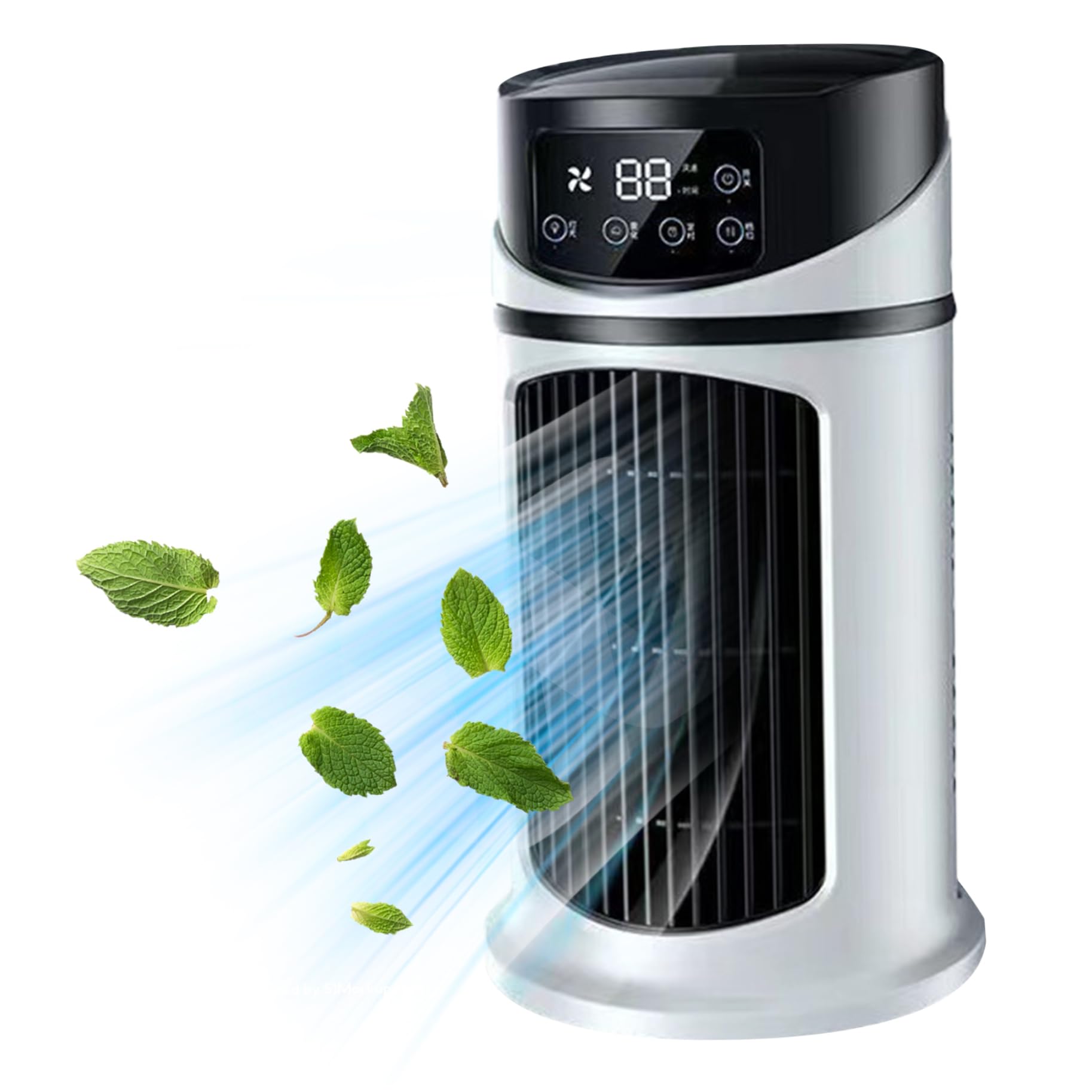 Climatiseurs personnels portables 6 vitesses avec refroidisseur d'air évaporatif sans pale