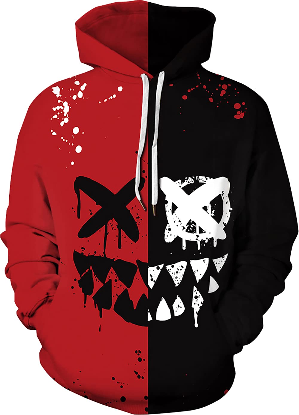 TAKUSHI HF Unisex 3D Cartoon Cosmic Galaxy Printed Pullover Hoodies Hooded Sweatshirts for Sport and Party