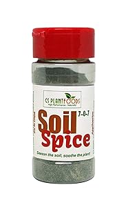 Soil Spice Plant Fertilizer - All Purpose Organic Plant Food by GS Plant Foods (3 oz) - Organic Fertilizer with Compact & Easy to Use Shaker - Great for Herb Gardens, House Plants, Potted Plants