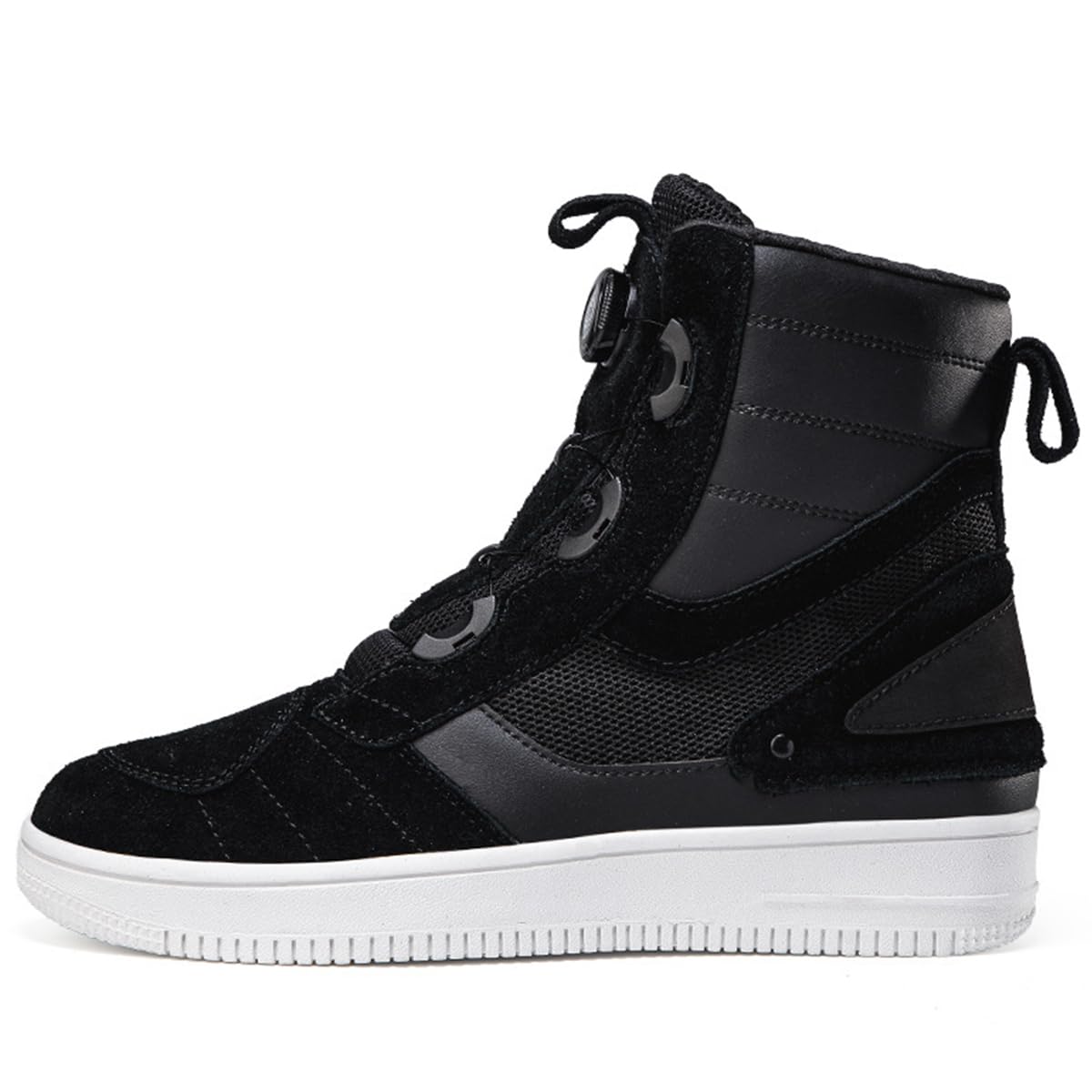 SDEQA Scarpe Moto Uomo Pulsante Rotante Stivali Racing Motocross Impermabile Scarpe da Equitazione Stradale con Supporto alla Caviglia per Pista e Strada