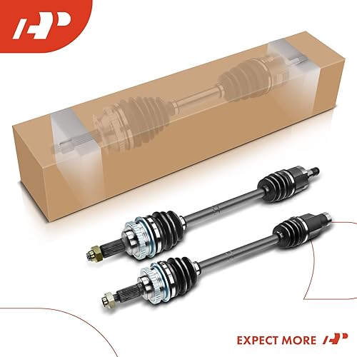 Miniatura 9 de A-Premium Par (2) Conjunto de eje delantero CV compatible con Suzuki Esteem 1995 1996 1997 1998 1999 2000 L4 1.6L, transmisión manual, lado del