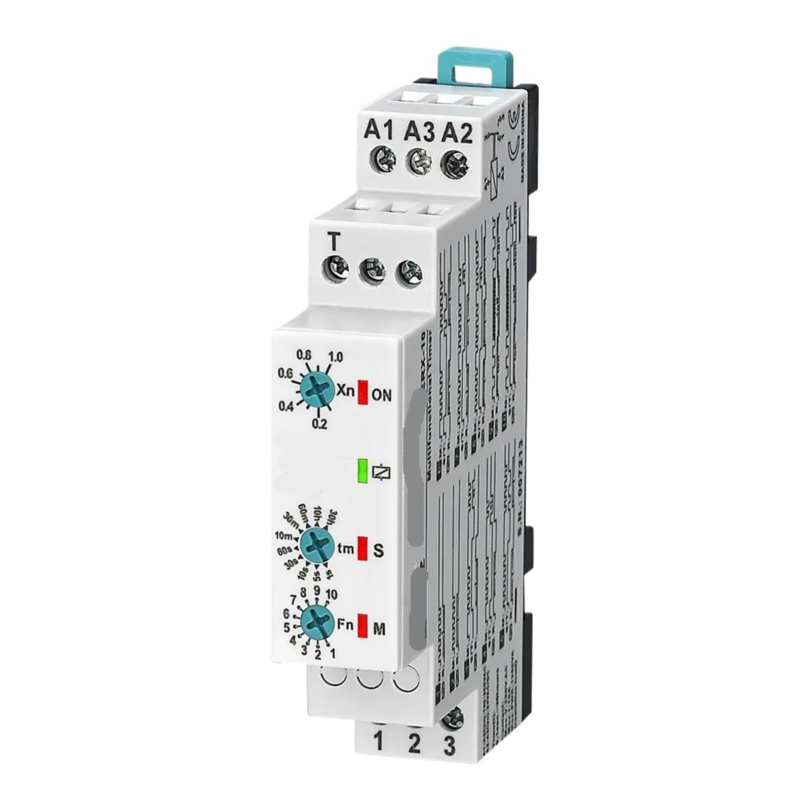 1 PZ 220VAC 24VAC-DC ERX-10 Relè temporizzatore multifunzione