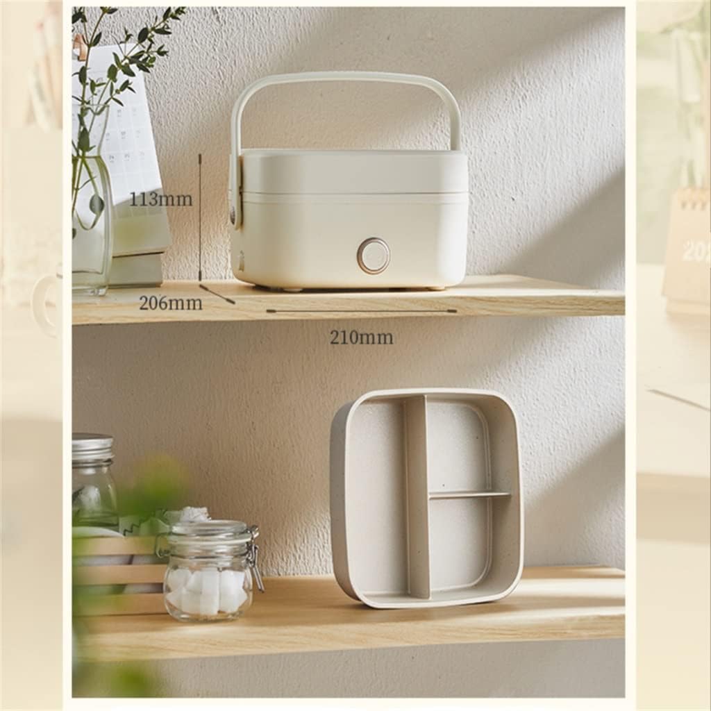 1L Electric Lunch Box Portable Rice Cooker Steamer Cooking Container Food Heater