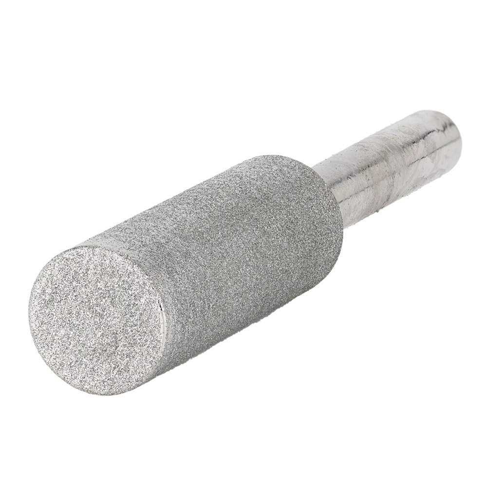 Punta Montata Su Cilindro Diamantato, Grana 240, Testa Da 6-40 Mm, Gambo Da 6-8 Mm for Gioielli, Pietra, Vetro Scolpito (1 Pezzo)(18mm)