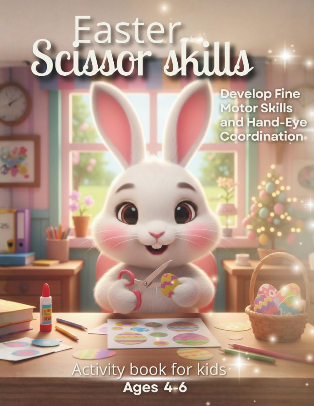 Easter Scissor Skills Activity Book for Kids: A Fun Cutting and Pasting Workbook with Easter-Themed Projects to Develop Fine Motor Skills and Hand-Eye Coordination for Ages 4-6