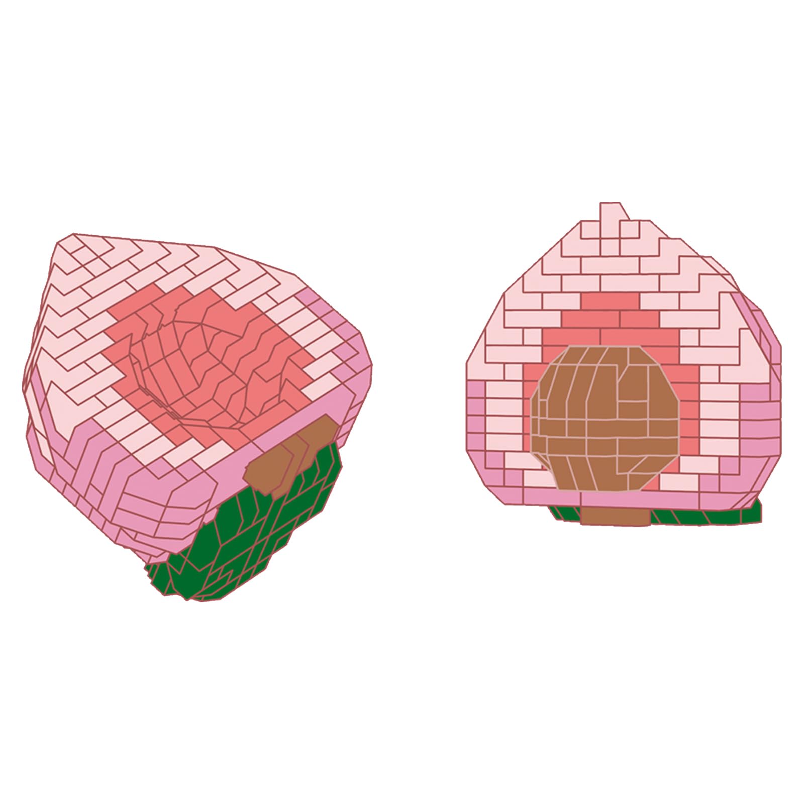 Micro Blocchi Da Costruzione A Forma Di Limone 455 Pezzi - Frutta In Mattoncini Per Decorazione Casa/Ufficio