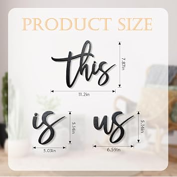 Sinseike This Is Us Wall Decor (Black)