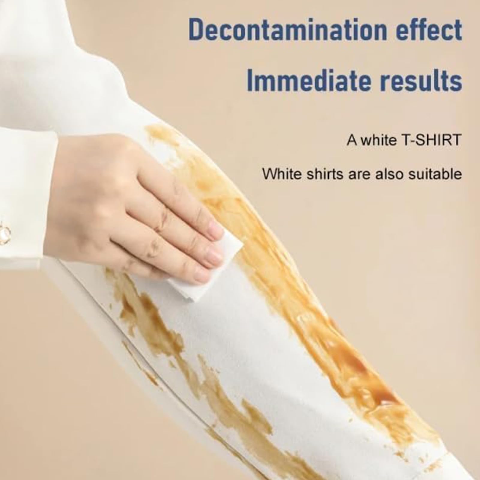 Lingettes anti-taches - Lingettes détachantes sans lavage - Serviette de nettoyage en tissu portable enveloppée individuellement pour vêtements, chaussures, tapis, maison, hôtel, salle de sport
