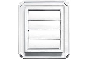 Builders Edge Outside Vent Covers - Scallop Exhaust Ventilator