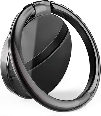 Phone Ring Holder, 360 Degree Rotation Metal Ring Holder Compatible with iPhone 13 Pro Max Mini 12 11 XS XR X 8, Huawei, Galaxy S10 S9 and All Smart Phones Black