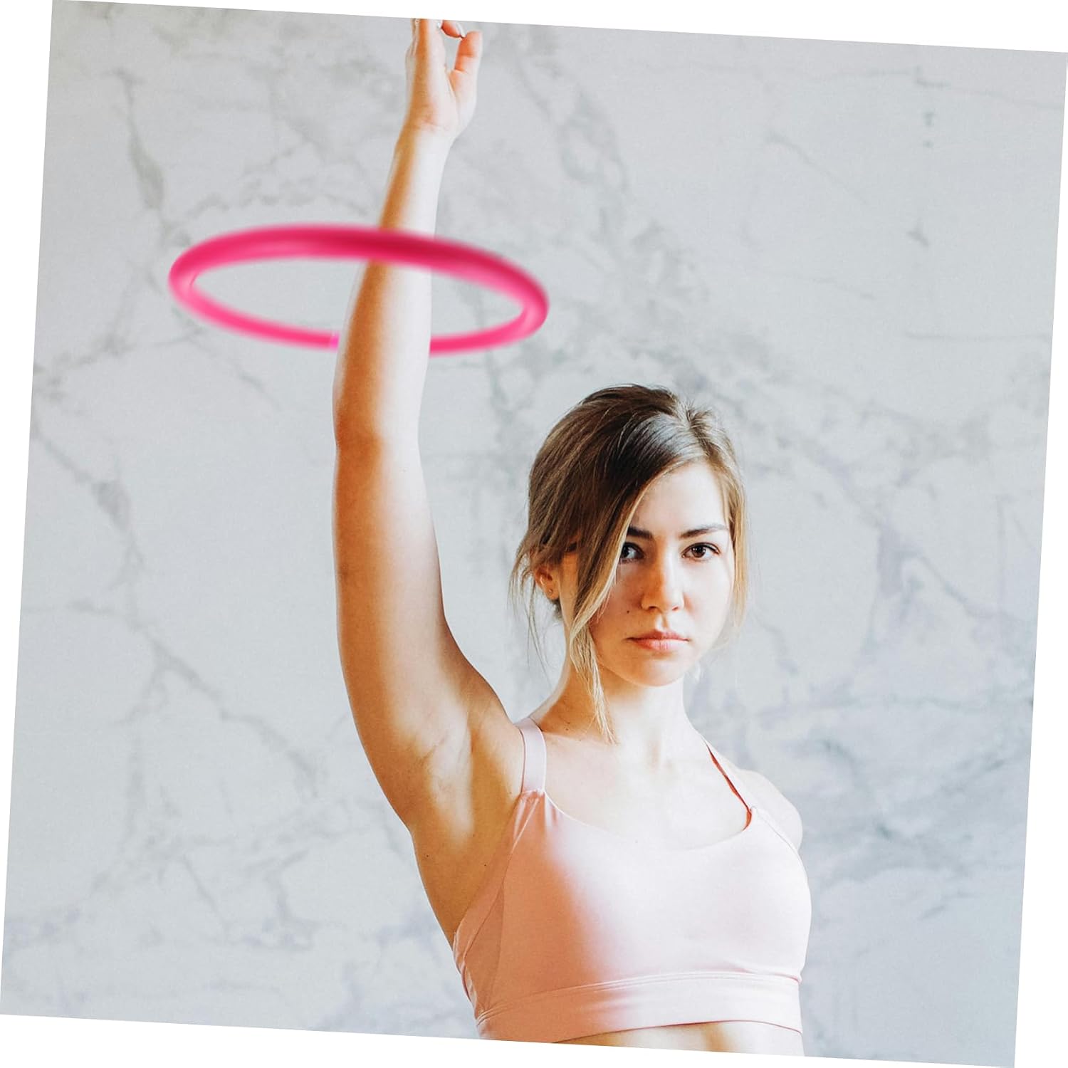 Abaodam Weighted Arm Hoop for Women Arm Strengthening Equipment for Yoga Fitness Versatile Exercise Accessory for Upper Body Workout Safe Pe Material