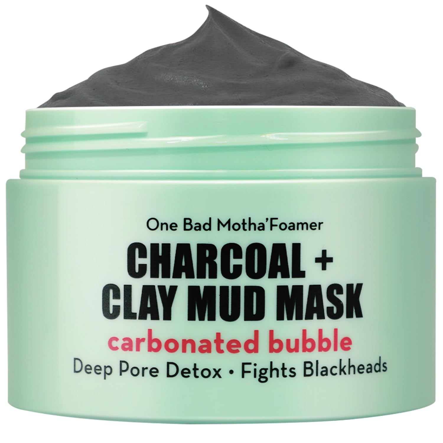 Carbonated Bubble Clay Mask (Cruelty Free) One Bad Motha foamer By Elizabeth Mott Net Wt. 100g / 3.53oz