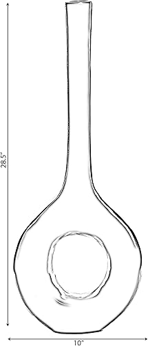 Miniatura 4 de Jarrón alto y estrecho, moderno jarrón de suelo, regalo decorativo, jarrón blanco para diseño de interiores, jarrón de 28 pulgadas para boda, cena,