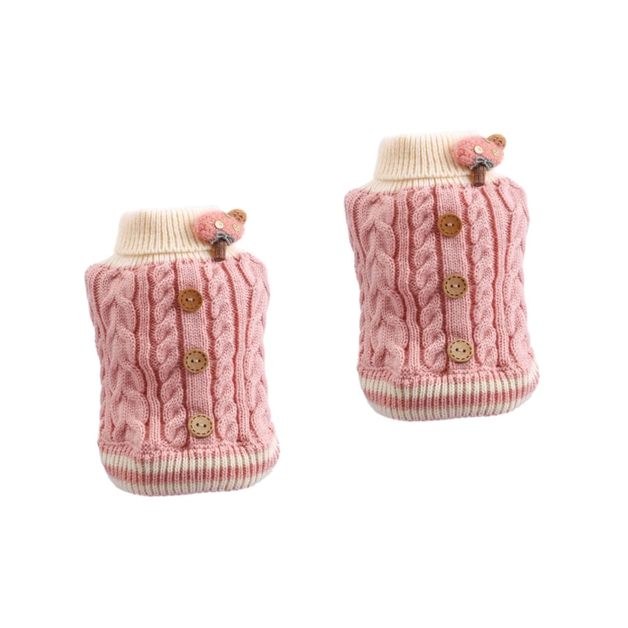 Vêtements chauds pour grands chiens et chats : lot de 2 pulls tendance et faciles à enfiler