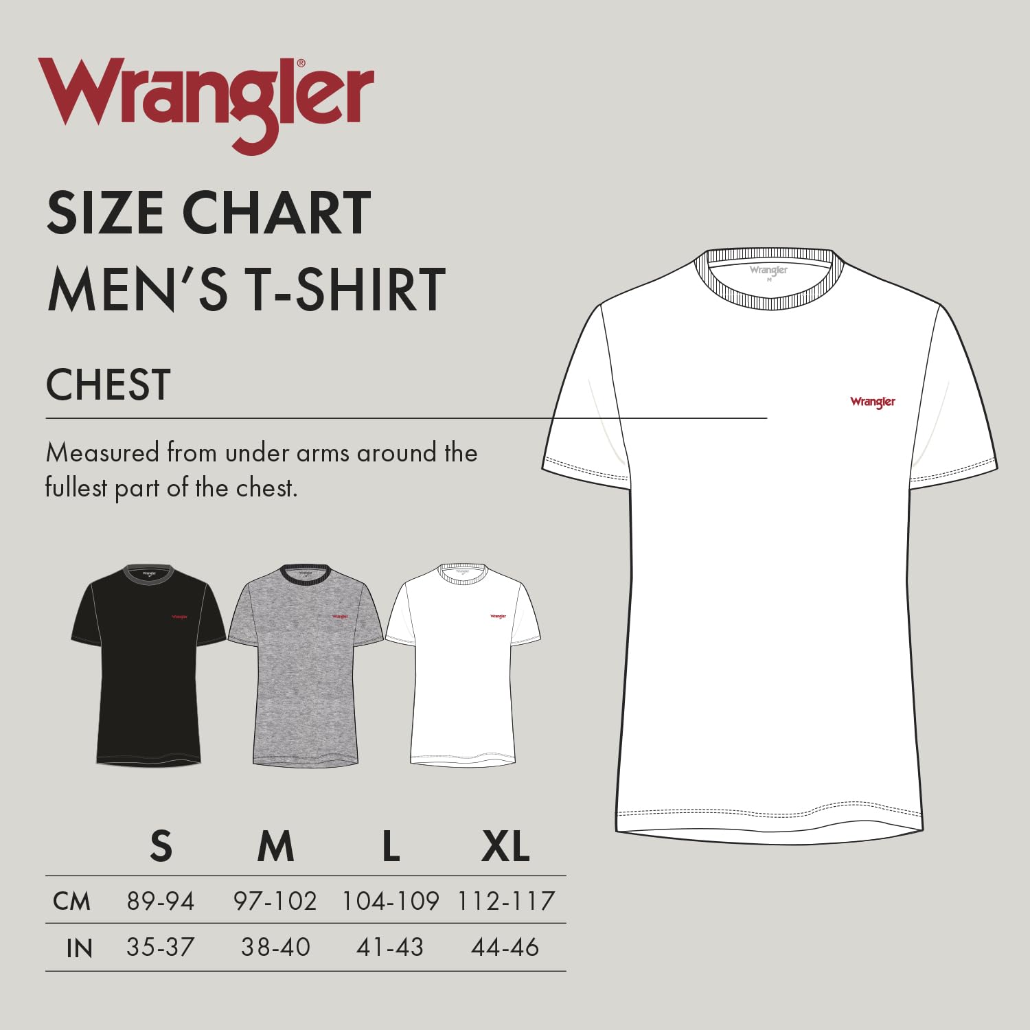Wrangler Koszulka męska Marston (3 sztuki), Czarny/Szary Marl/Biały, L-XL