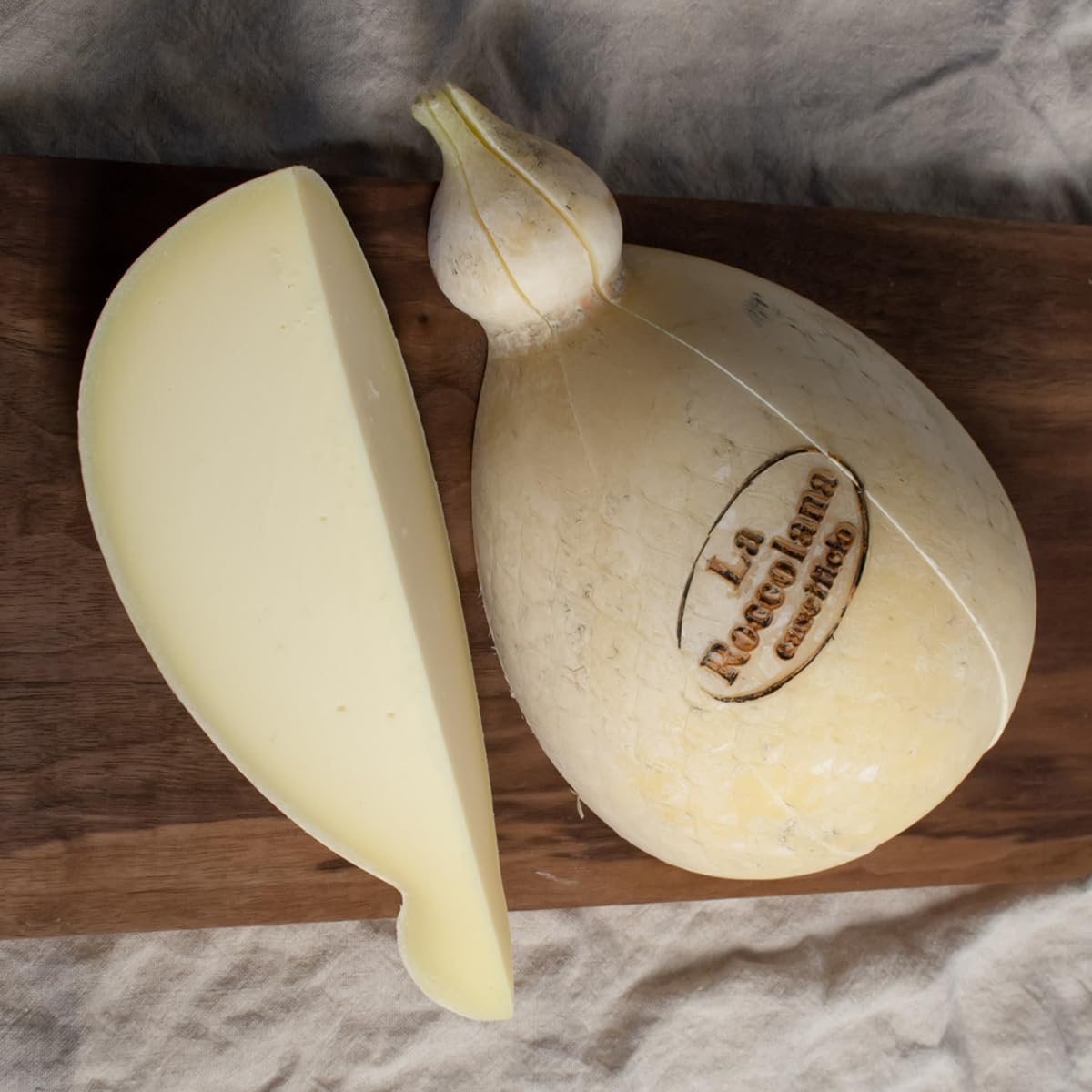 Mitica Caciocavallo Silano Cheese, 4 lb Wheel, Italian Raw Cow’s Milk, Pear-Shaped, Mild to Piquant Flavor, DOP Certified, Perfect for Gourmet Cooking, Cheese Boards, and Authentic Italian Dishes