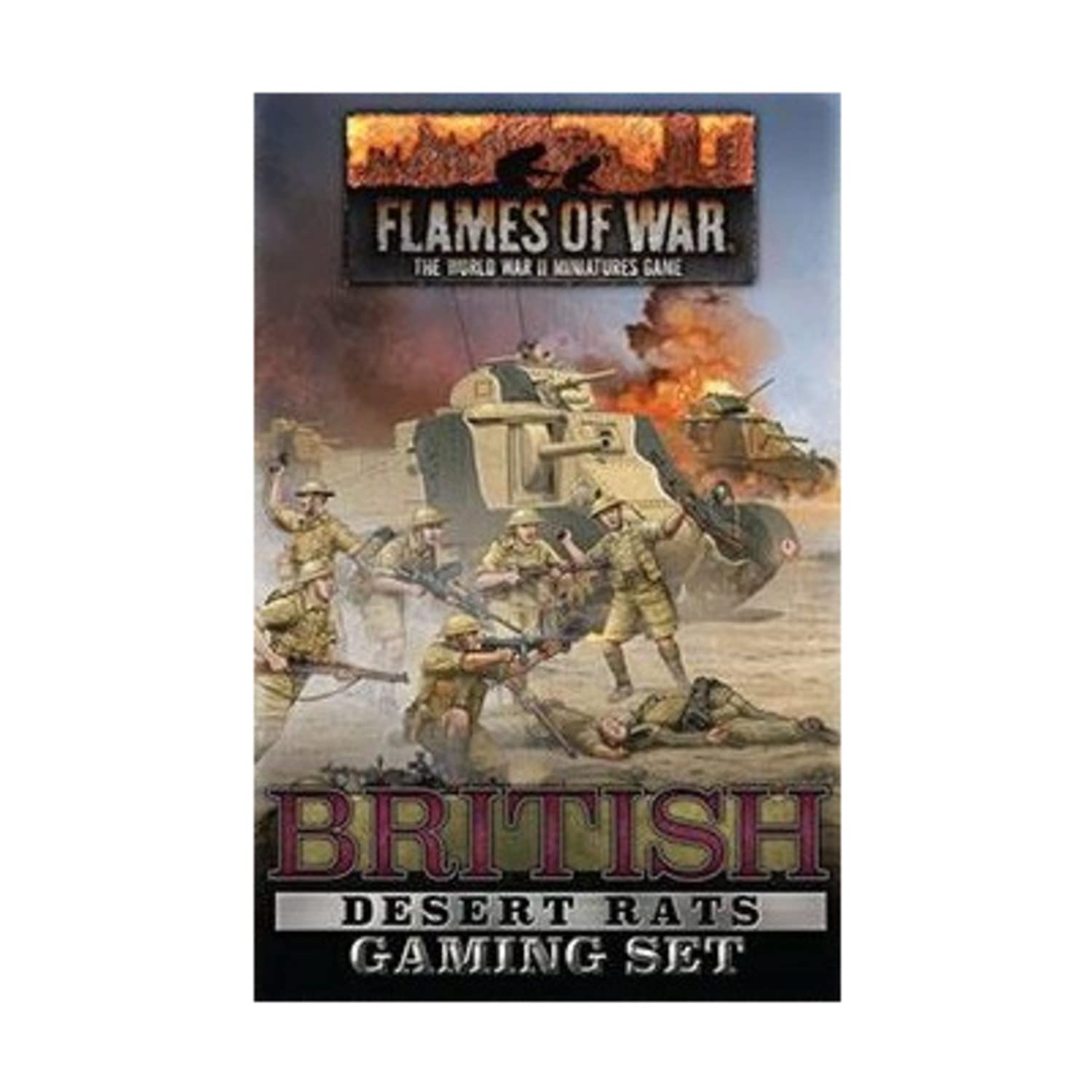Battlefront Miniatures Flames of War WW2: British Desert Rats Tin Tin