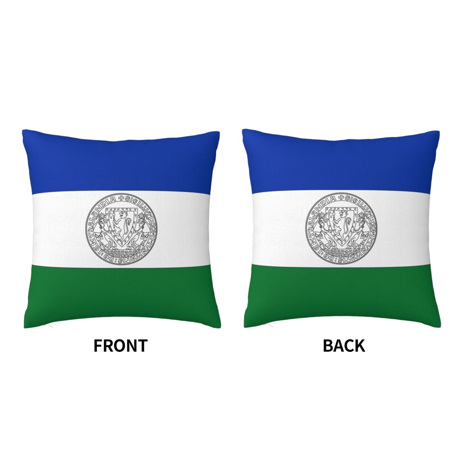 3dRose Text of Proud Mom with Soccer Logo 16x16 inch Pillow Case