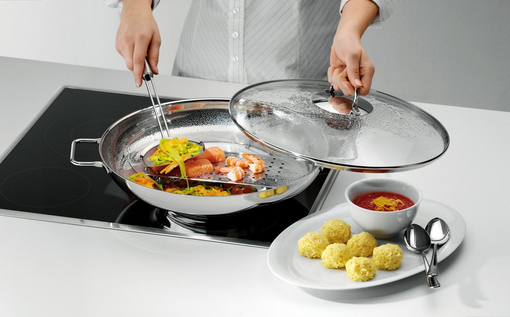 WMF ステップウォック　Cromargan Amazon｜WMF Z1 ステップウォック 36cm 018WF2866｜片手鍋