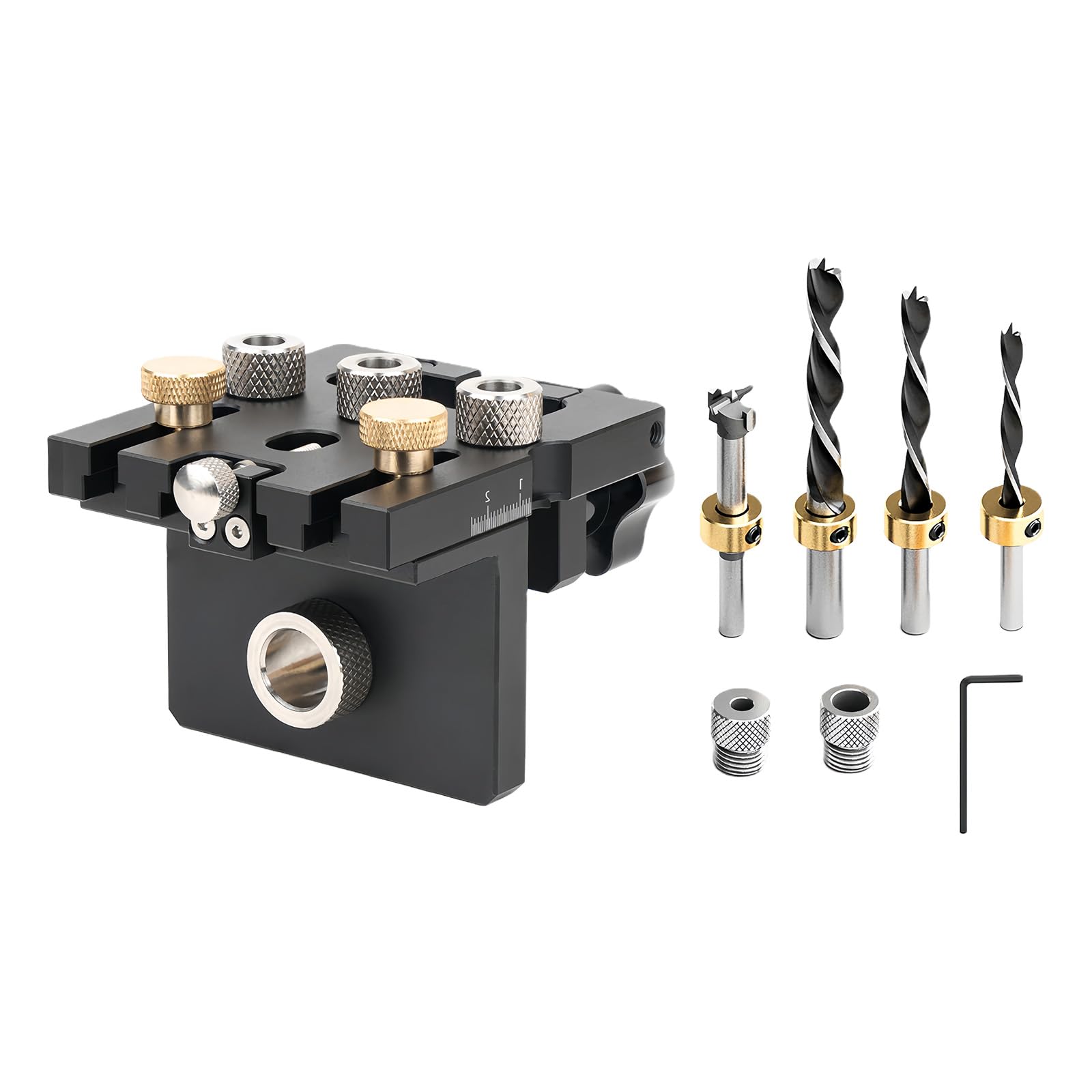 Woedpez Accurate Hole Drilling Punching Drilling Locator Hole Puncher For Stability In Wood Joints And Connectors Dowel Jigs Woodworking