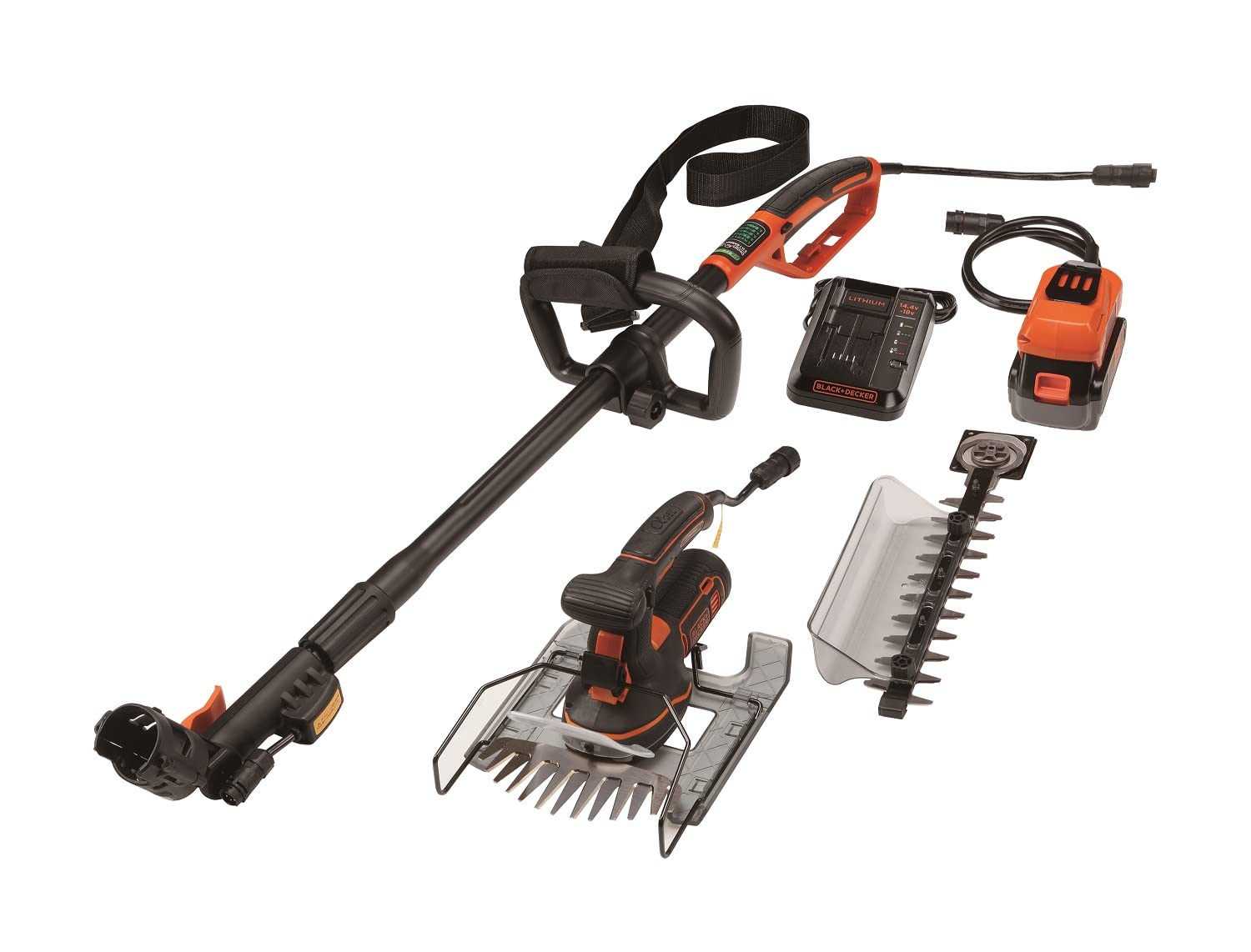 Amazon | ブラックアンドデッカー 5in1 ポールヘッジ 芝生バリカン