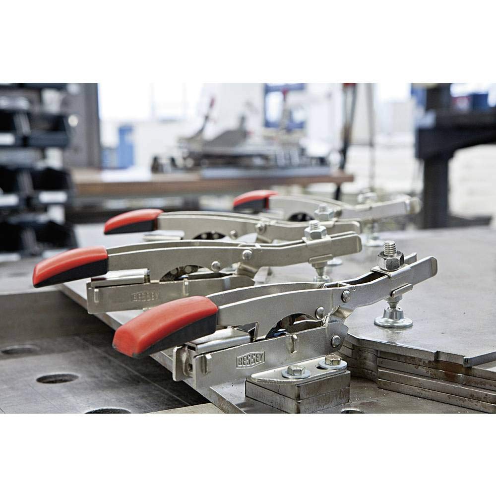 Sauterelles à serrage vertical BESSEY avec bras ouvert et platine de fixation horizontale -Serrage : 60 mm - STC-HH70SB