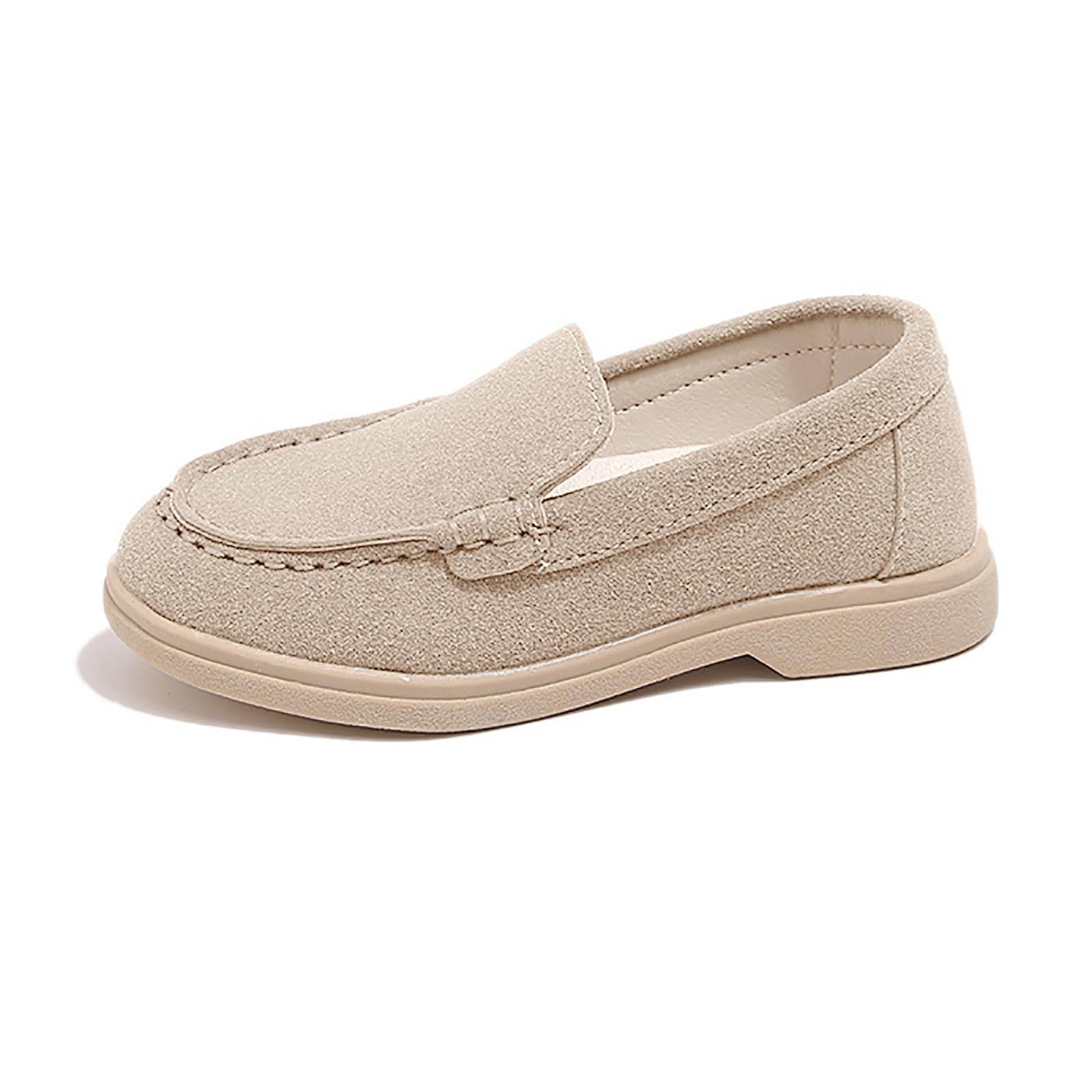 SOFMUO Toddler Boys Girls Loafers Slip On Little Kids Oxford Dress Flats Casual Boat Shoes School Uniform Moccasin Daily Walking Shoes