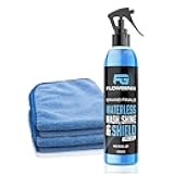 Flowgenix™ Waterless Car Wash Spray - Grand Finale - Motorcycle Cleaner & Car Wax Spray Polish (8 oz) - Ceramic Coating - Incl. 2 Microfiber Towels - Quick Detailer Spray to Make Your Vehicle Shine