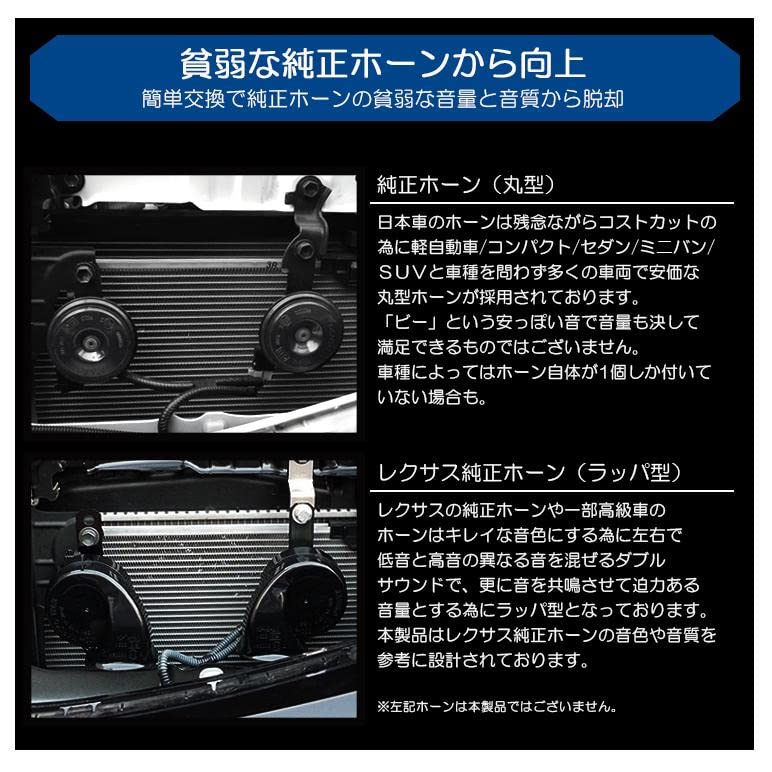 スーパーマウスホーン 2個セット Amazon | 160系 プロボックス ハイブリッド含む ユーロタイプ