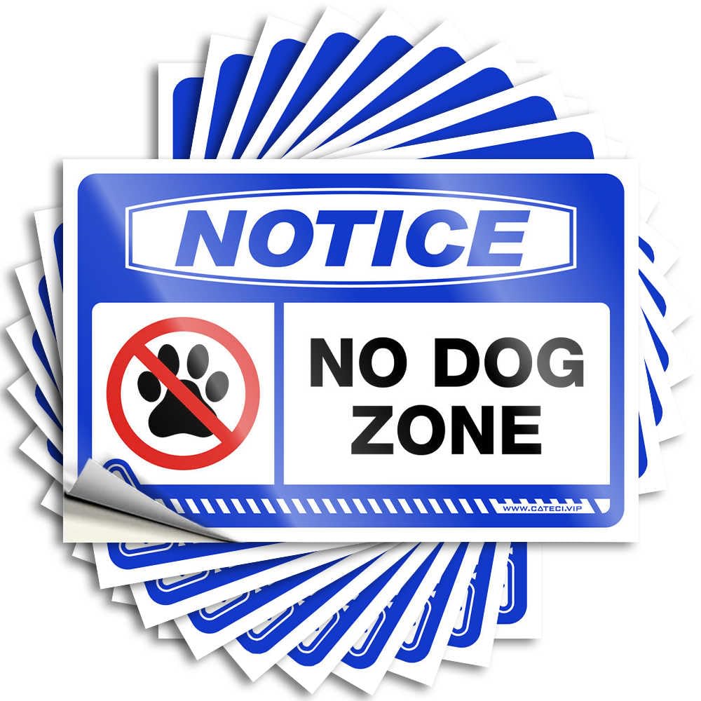Stickers for Your Car Notice No Dog Zone Stickers 10Pcs Stickers for Cars Funny Garage Signs for Men(12X18CM)